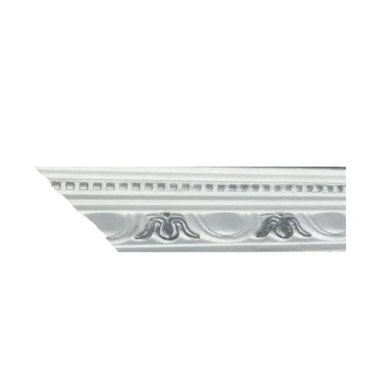 Cornice PS EPS White/Silver B01WS 11cm