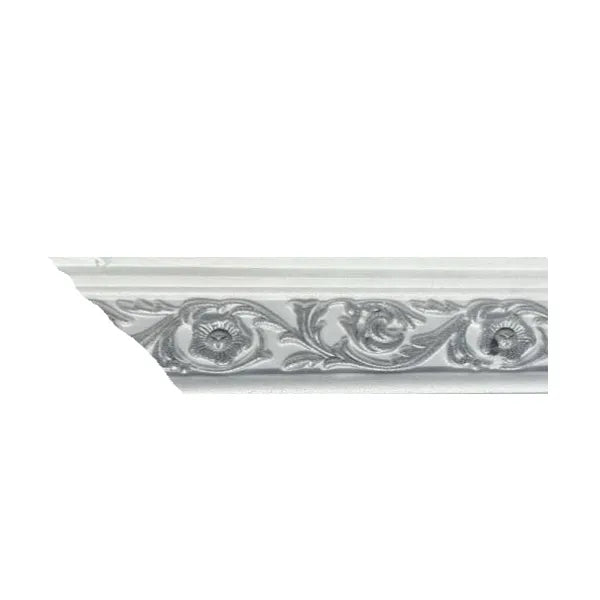 Cornice PS EPS White/Silver B03WS 11cm