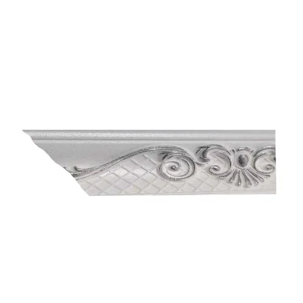 Cornice PS EPS White/Silver B04WS 13cm