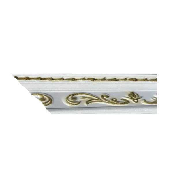 Cornice PS EPS White/Gold B02WG 11cm
