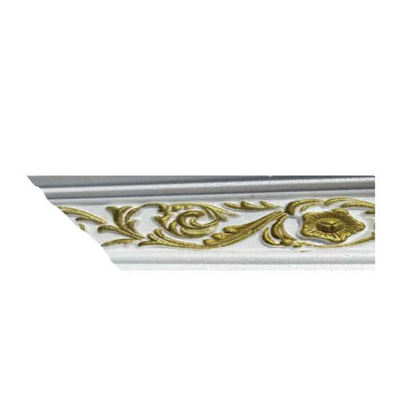 Cornice PS EPS White/Gold B03WG 11cm