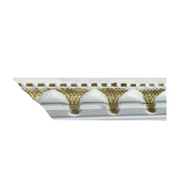 Cornice PS EPS White/Gold B05WG 10.5cm