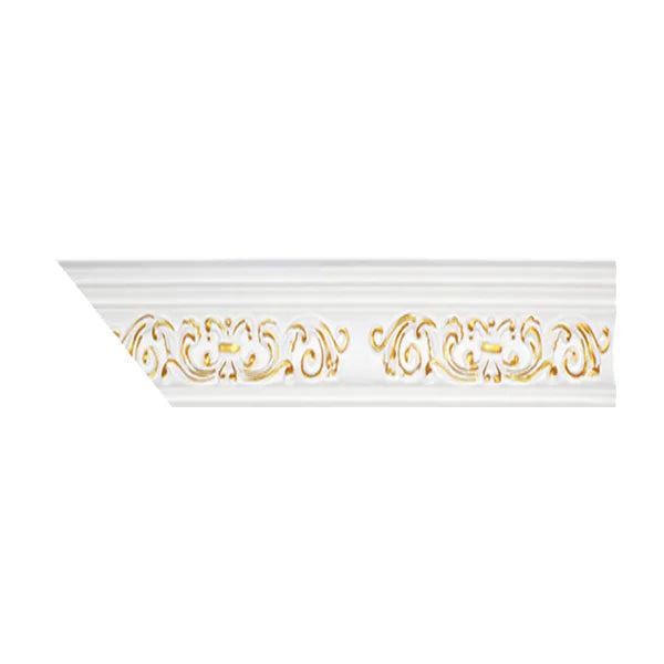 Cornice PU White/Gold 10.6cm VA7030-WG (M21G)