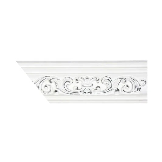 Cornice PU White/Silver 10.6cm VA7030-WS (M21S)