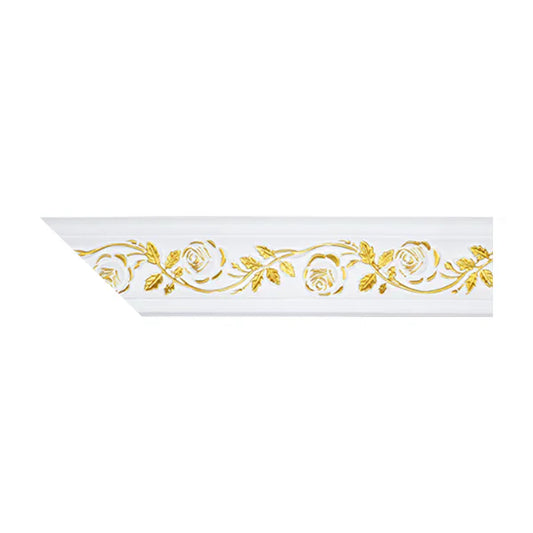 Cornice PU White/Gold 13cm 52WG