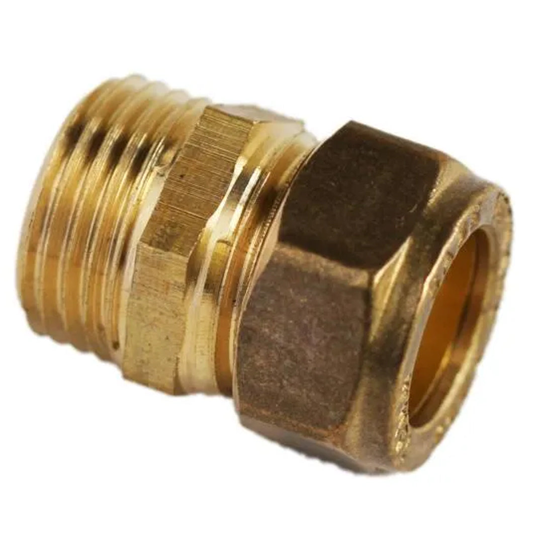 Fitting Comp Brass Straight Coupler C?Mi 15mm?1/2"