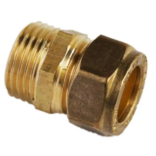 Fitting Comp Brass Straight Coupler C?Mi 15mm?1/2"