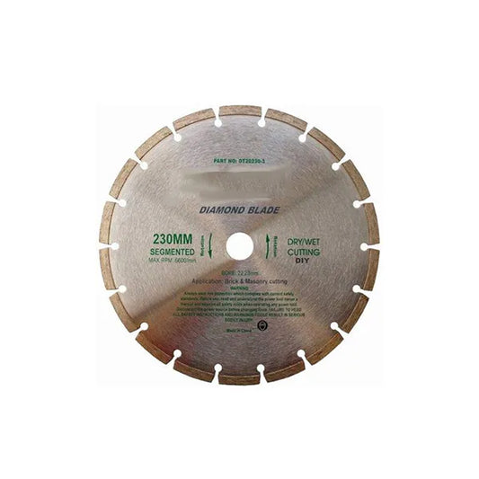 Diamond Blade Segmented Std. 230X22,23MM Screed/ Cem. Brick/Masonry