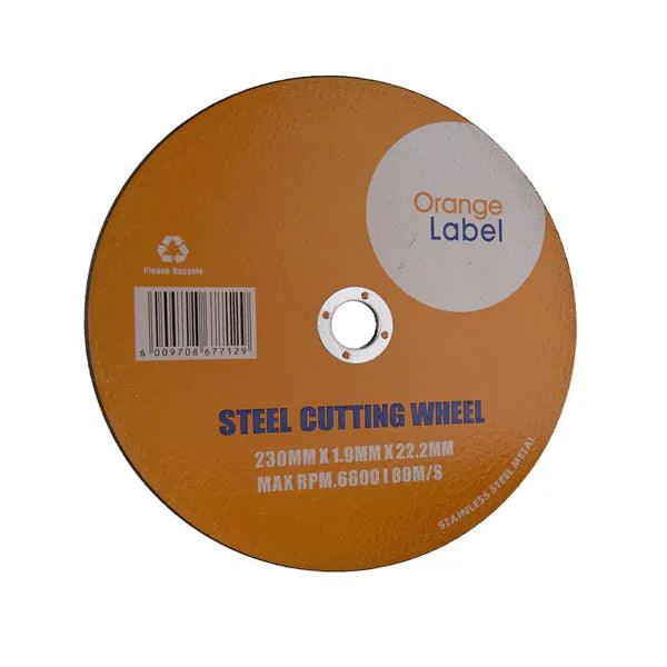 Disc Cutting Steel 230x1.9x22.2mm Orange Label