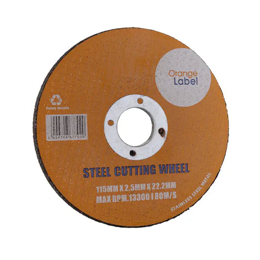 Disc Cutting Steel 115x2.5x22.2mm Orange Lable