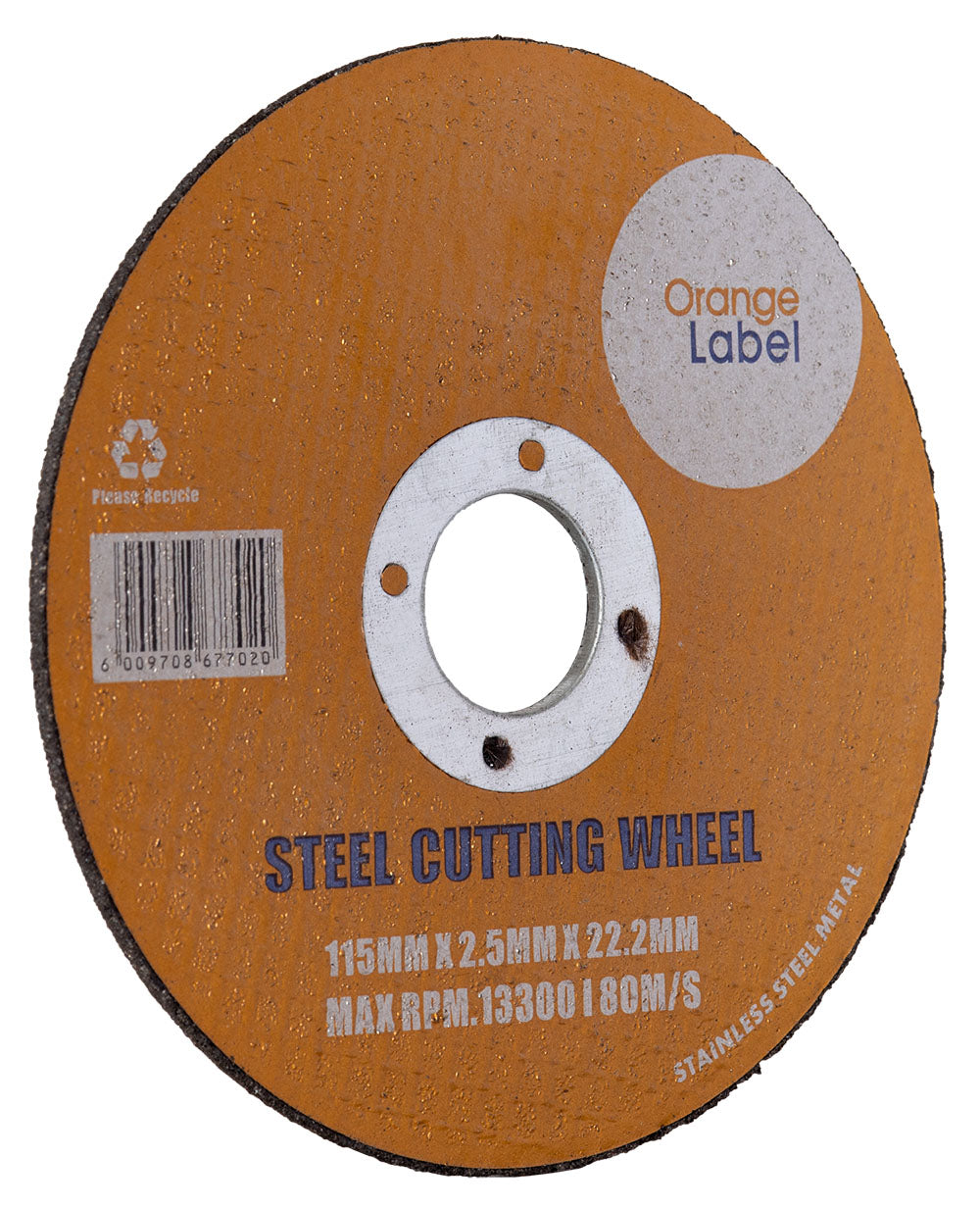 Disc Cutting Steel 115x2.5x22.2mm Orange Label