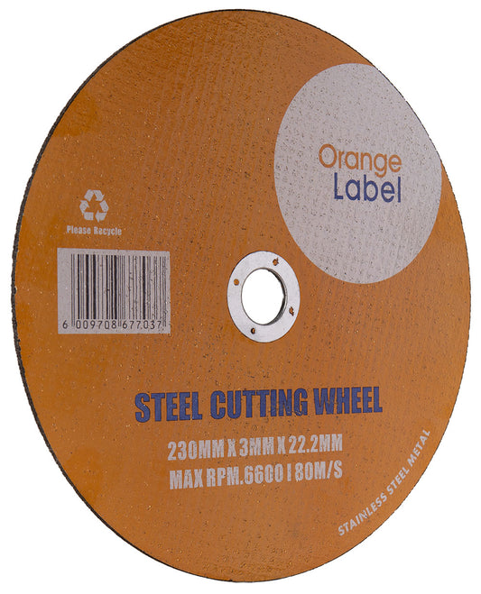 Disc Cutting Steel 230x3x22.2mm Orange Label