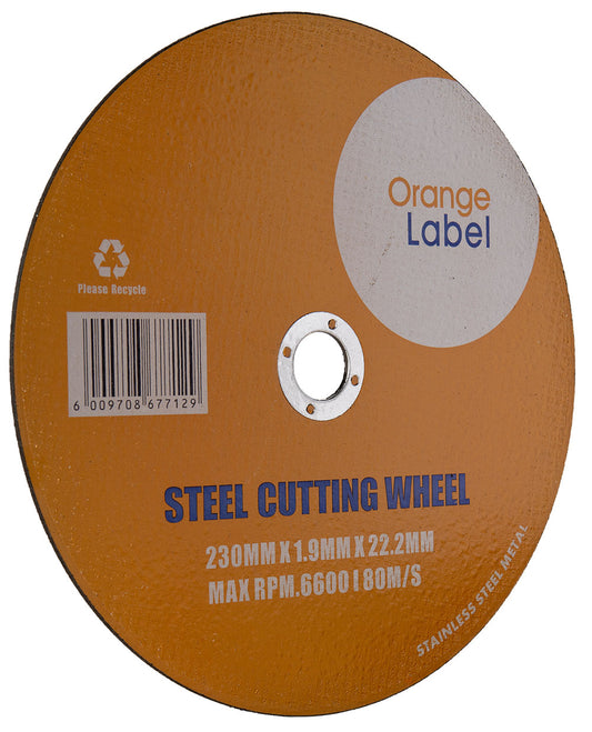 Disc Cutting Steel 230x1.9x22.2mm Orange Label