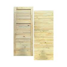 Door Pine Horizontal Slated 813 Full