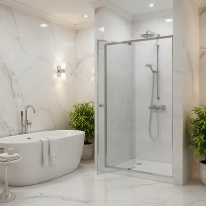 Door Shower Pivot Clear