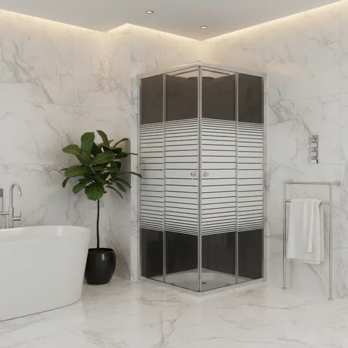 Door Shower Sq Stripe 8126S 1/1