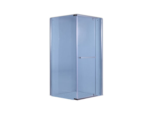 Door Shower Sq Blue Glass 1/1
