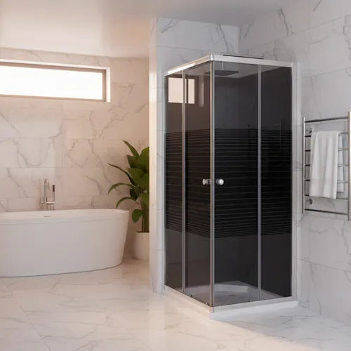 Door Shower Sq Black Stripe (Sd5)