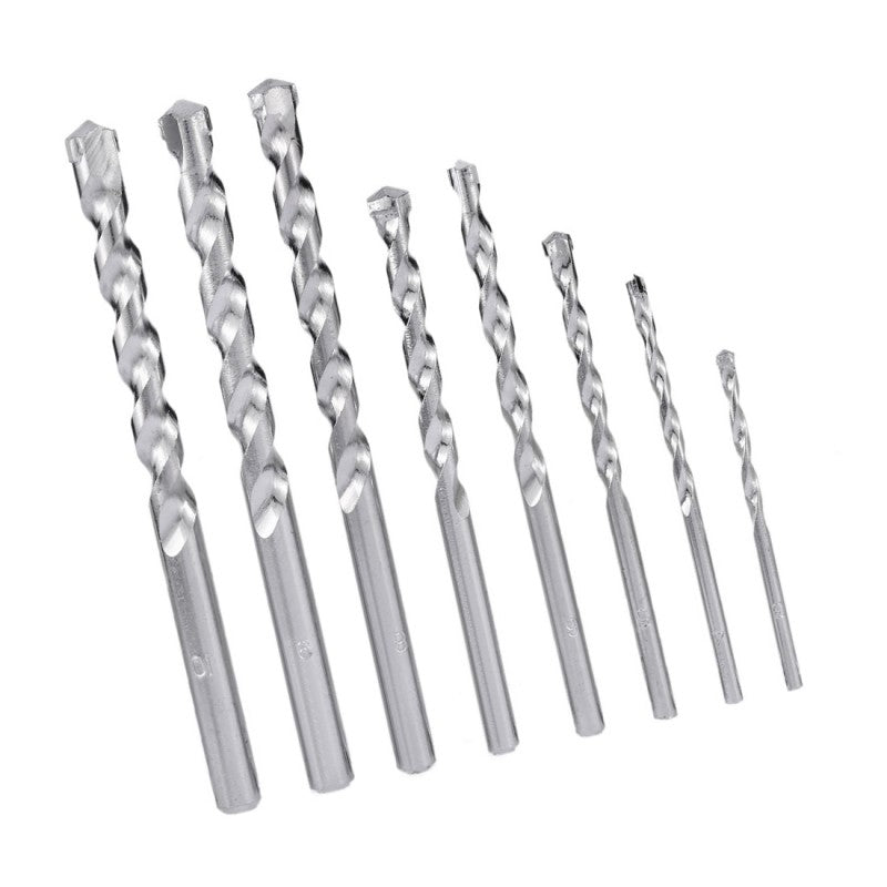 Drill Bit 8Pcs Set Masonary 3/4/5/6/7/8/9/10Mm