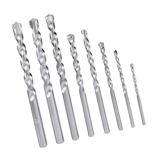 Drill Bit 8Pcs Set Masonary 3/4/5/6/7/8/9/10Mm