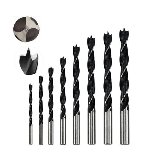 Drill Bit 8 Pcs Set Wood Brad 3/4/5/6/7/8/9/10Mm