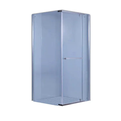 Door Shower Sq Blue Glass 1/1