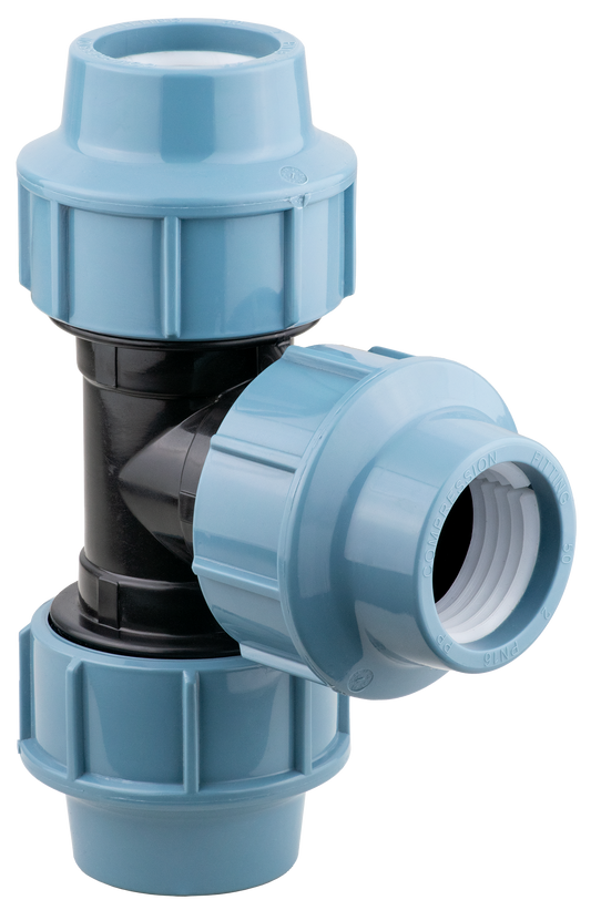 Fitting Comp HDPE Equal Tee 50mm