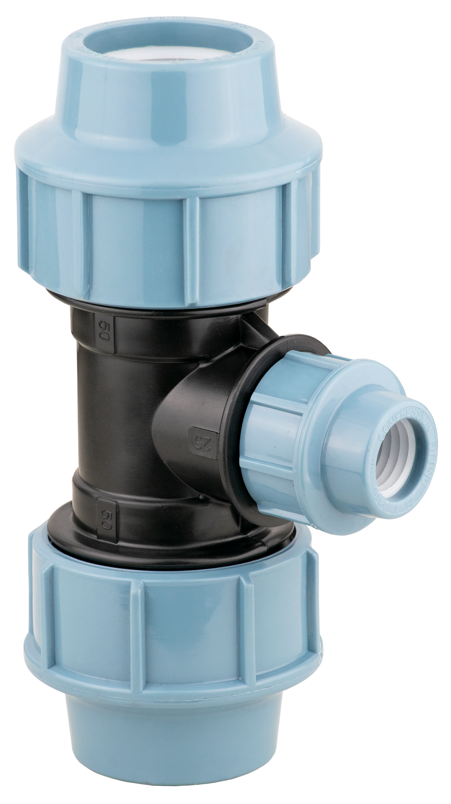 Fitting Comp HDPE Reducing Tee 50*25*50mm