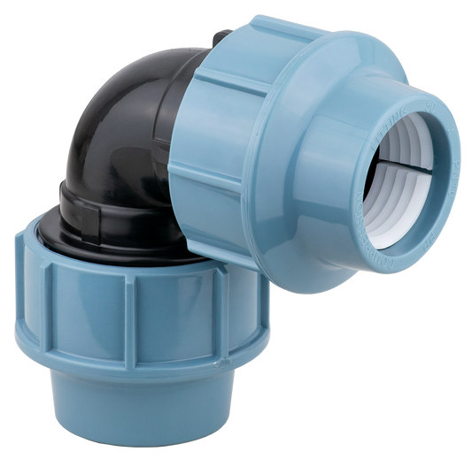 Fitting Comp HDPE 90Deg Elbow 50mm