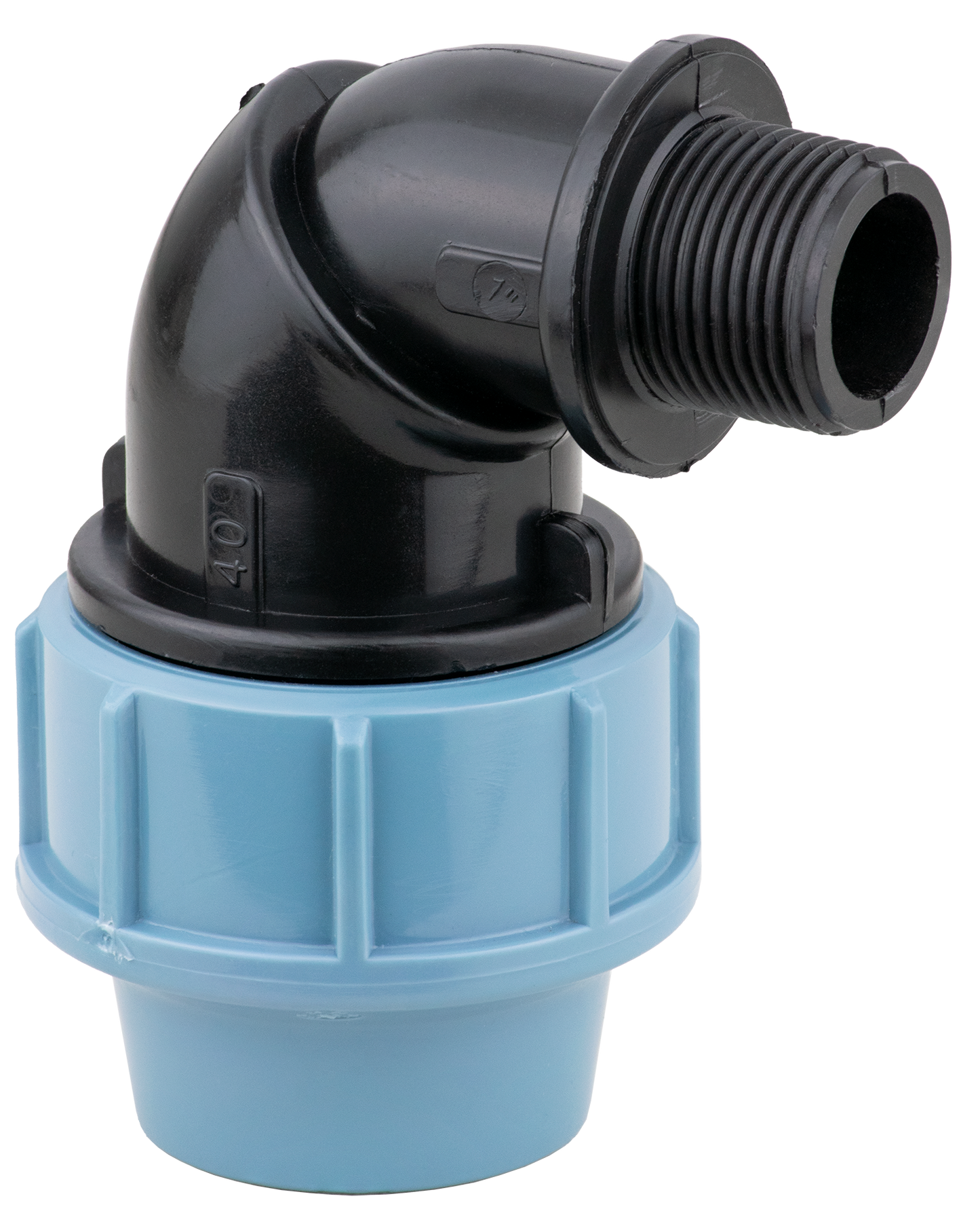 Fitting Comp HDPE Male Thread Elbow 20*1/2