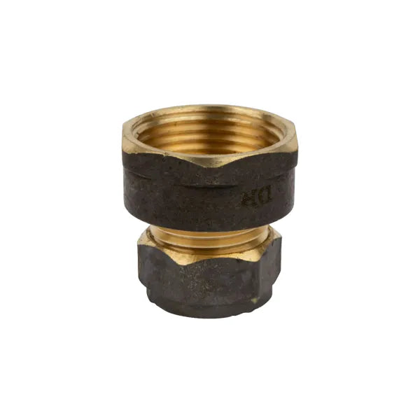 Fitting Comp Brass Straight Coupler C×Fi 15mm×3/4"