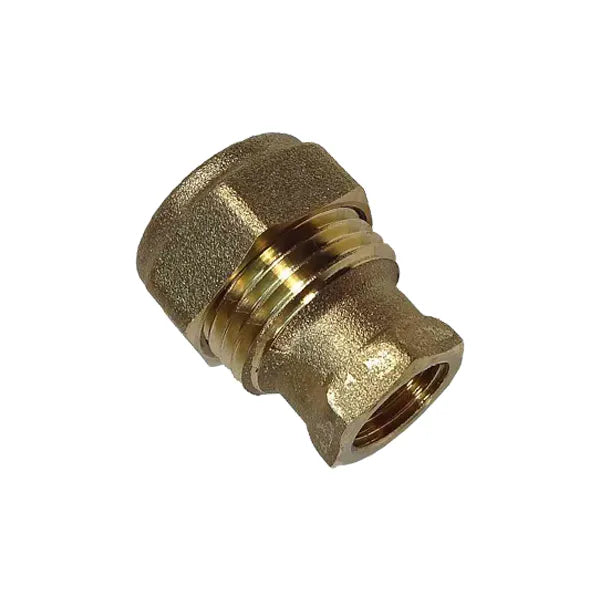 Fitting Comp Brass Straight Coupler C×Fi 22mm×1/2"