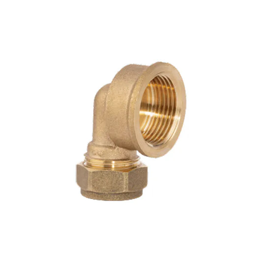 Fitting Comp Brass Reducing Elbow  C X Fi 15mm X 3/4"