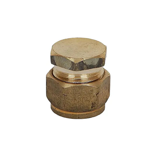 Fitting Comp Brass Stop End Cxc  15mm