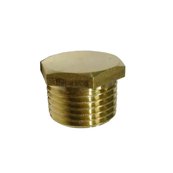 Fitting Comp Brass Plug 1/2"M