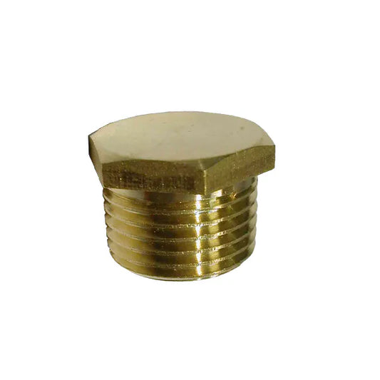 Fitting Comp Brass Plug 1/2"M