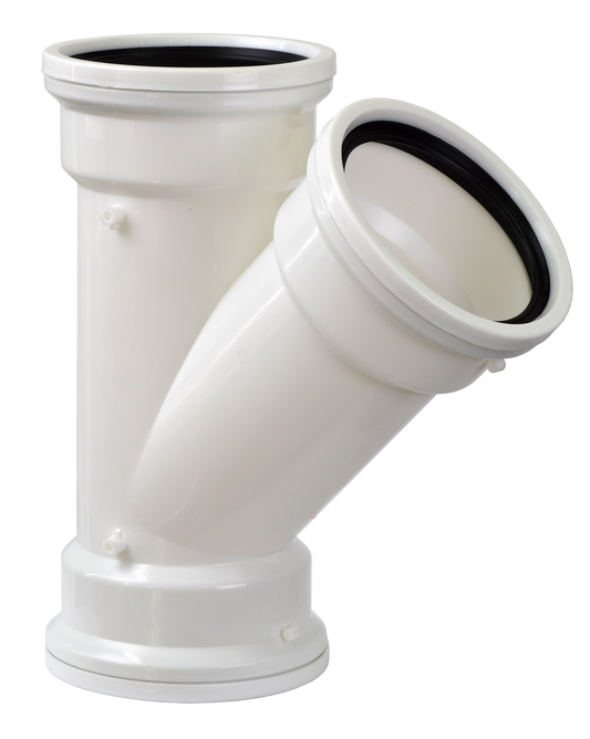 SV 110mmx45 Deg Plain Y Junction