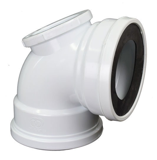 SV 110mmx90 Deg AH Bent pan Collar DPI SABS