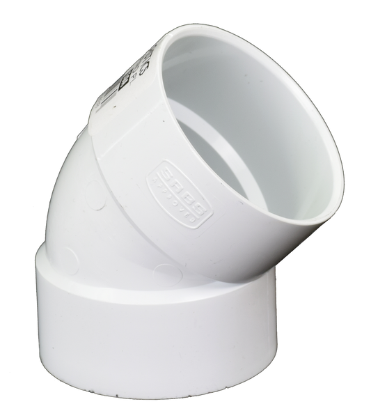W 50mmx45 Deg Plain Bend DPI SABS
