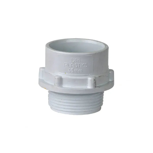 W 40mm Adaptors 1.25" Male DPI SABS
