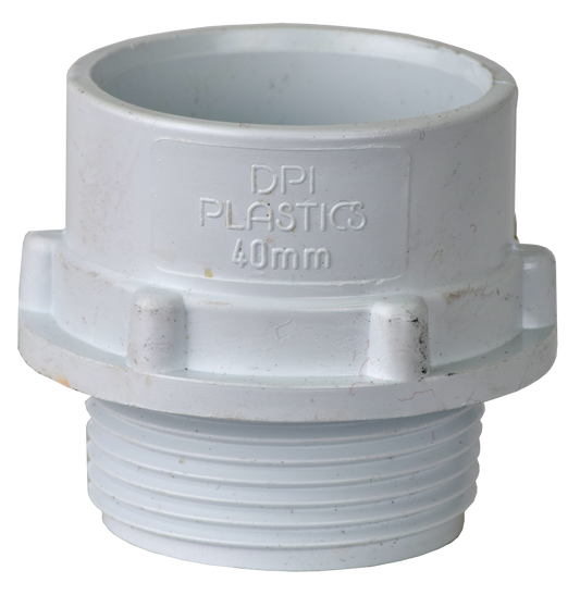 W 40mm Adaptors 1.25" Male DPI SABS