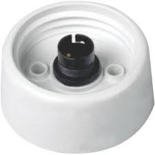 Gallery Fibre Glass & Porcelain Holder 6" B22 Pin