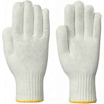 Gloves Cotton White Natural 10"