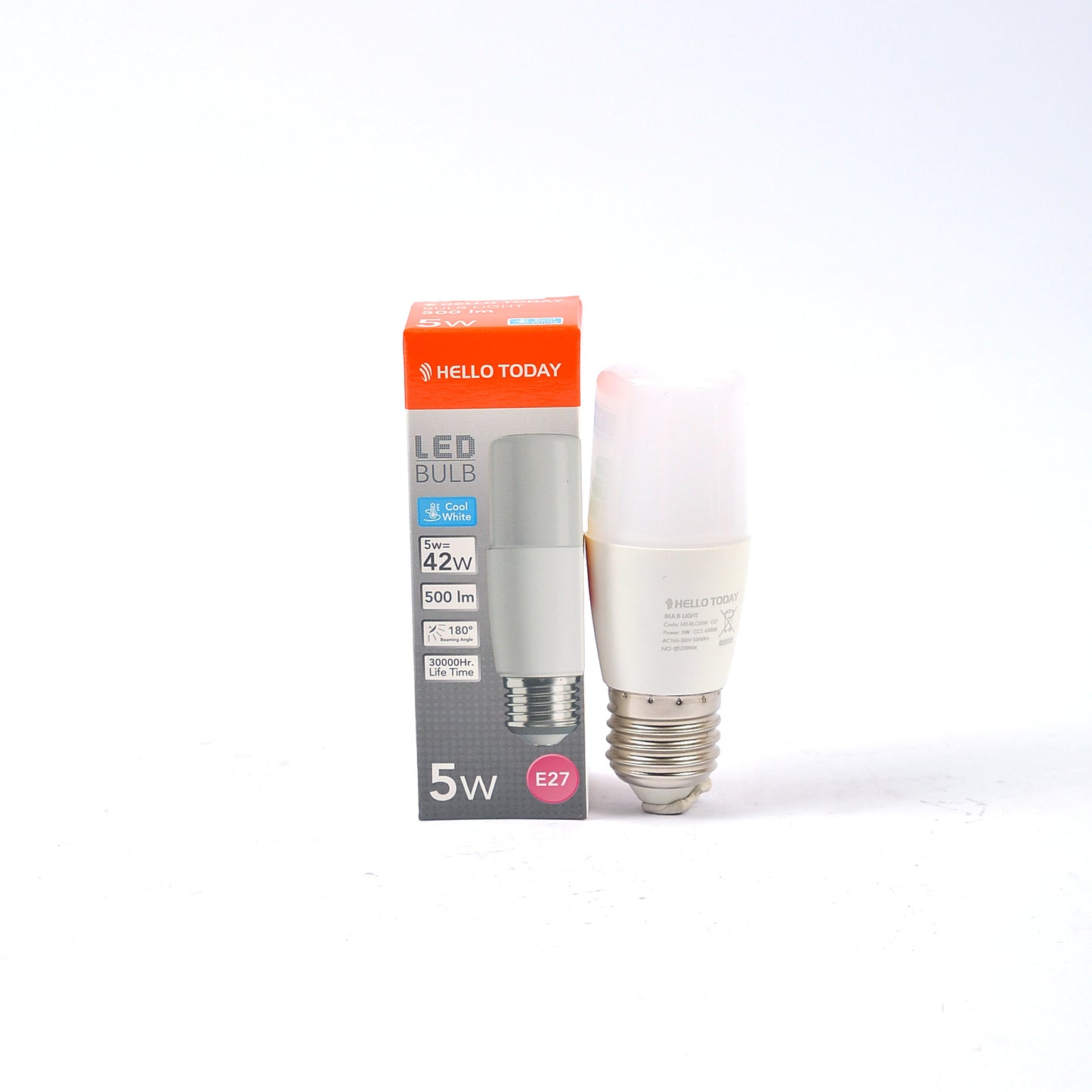 GLOBE HT STICK BULB E27 18W COOL WHITE