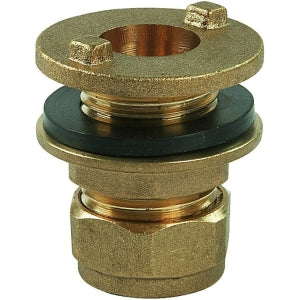 Fitting Comp Brass Tank  Connector 15Mm