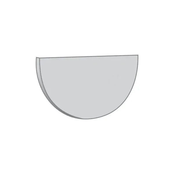 Gutter Stop End PVC 1/2 Round
