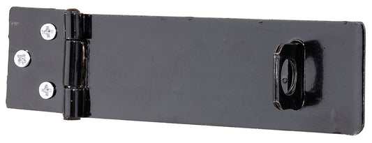 Hasp & staples saftey black 100mm