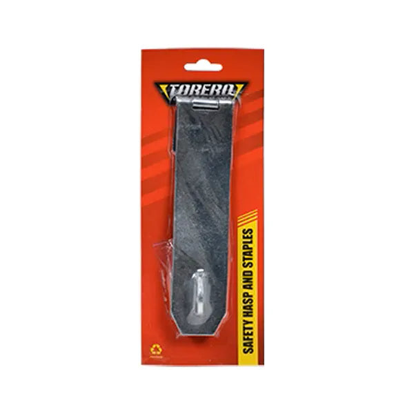 Hasp & staples saftey galvanised H/D 150mm