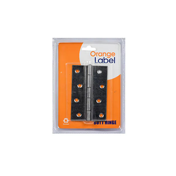 Hinges butt steel 100mm Orange Lable Carded