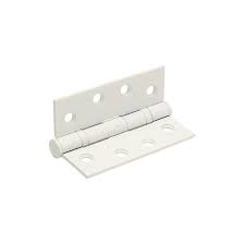 Hinges Butt Aluminium 100x40mm White